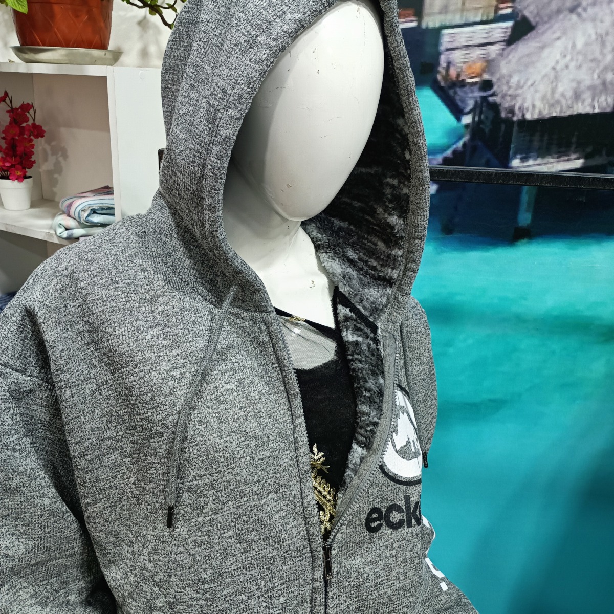 Poleron Ecko Unltd gris Talla 2XL - Imagen 2