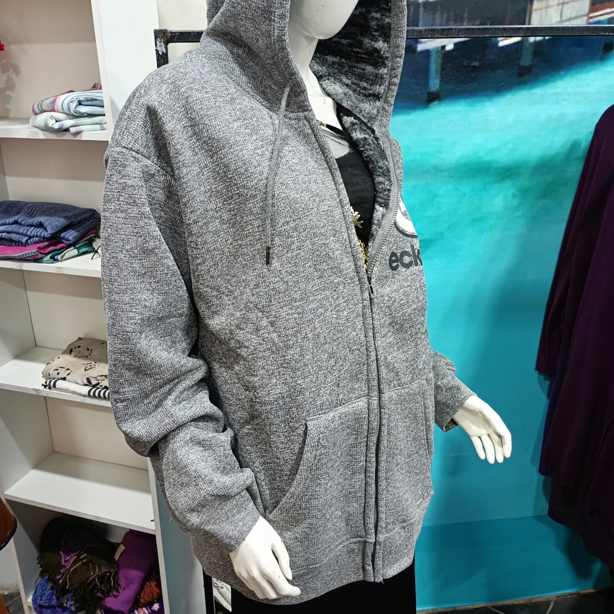 Poleron Ecko Unltd gris Talla 2XL - Imagen 3